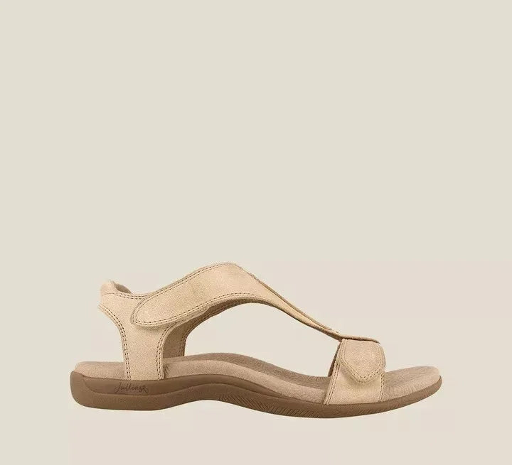 Damen Komfortsandalen mit verstellbarem Riemen und gepolsterter Sohle